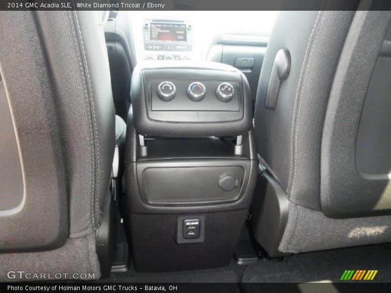 White Diamond Tricoat / Ebony 2014 GMC Acadia SLE