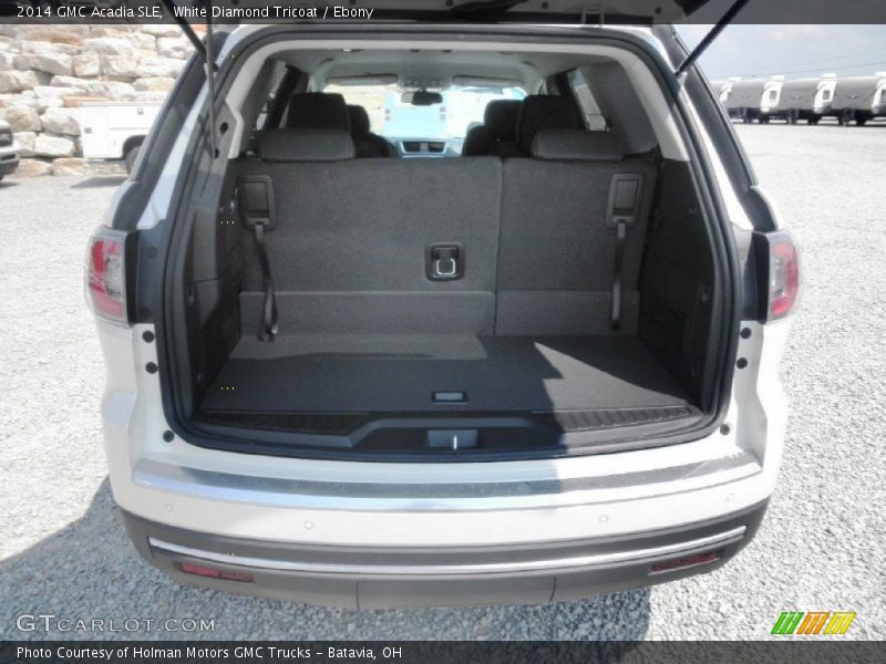 White Diamond Tricoat / Ebony 2014 GMC Acadia SLE