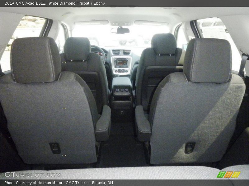 White Diamond Tricoat / Ebony 2014 GMC Acadia SLE