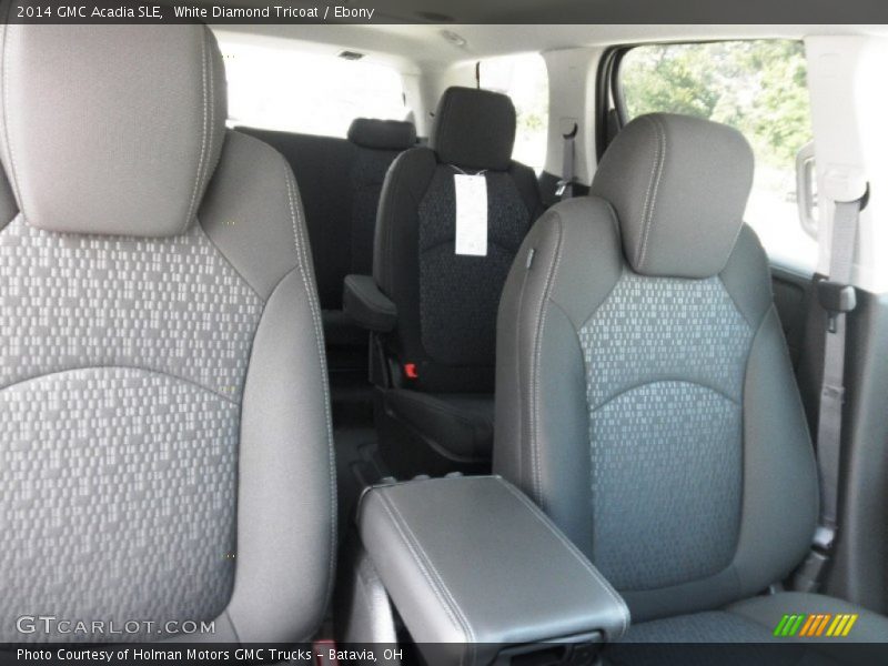 White Diamond Tricoat / Ebony 2014 GMC Acadia SLE