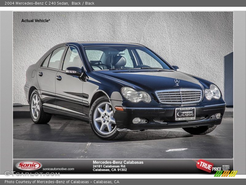 Black / Black 2004 Mercedes-Benz C 240 Sedan