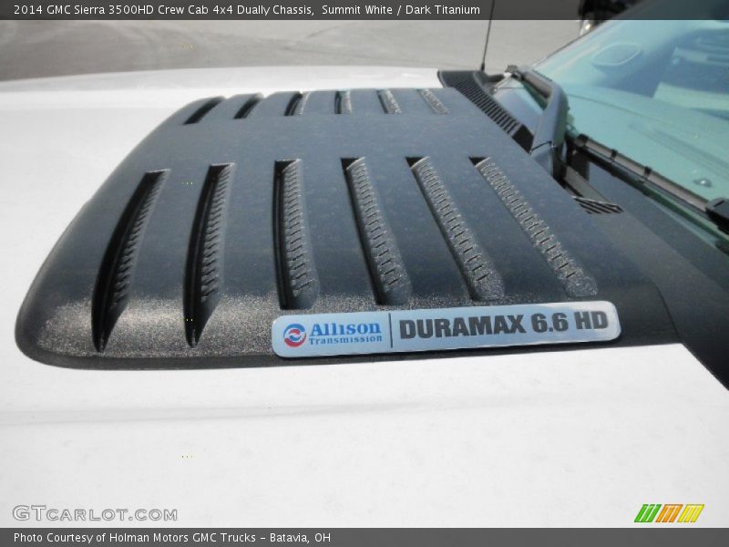 Summit White / Dark Titanium 2014 GMC Sierra 3500HD Crew Cab 4x4 Dually Chassis