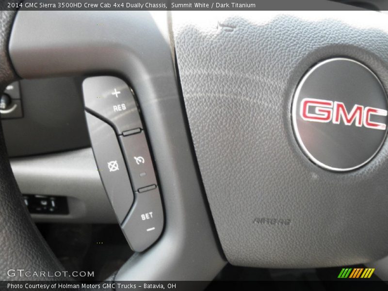 Summit White / Dark Titanium 2014 GMC Sierra 3500HD Crew Cab 4x4 Dually Chassis