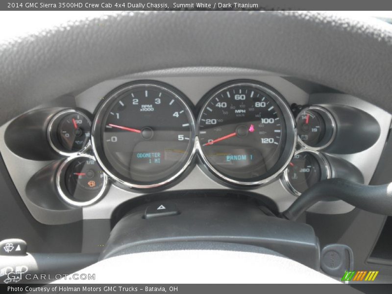  2014 Sierra 3500HD Crew Cab 4x4 Dually Chassis Crew Cab 4x4 Dually Chassis Gauges