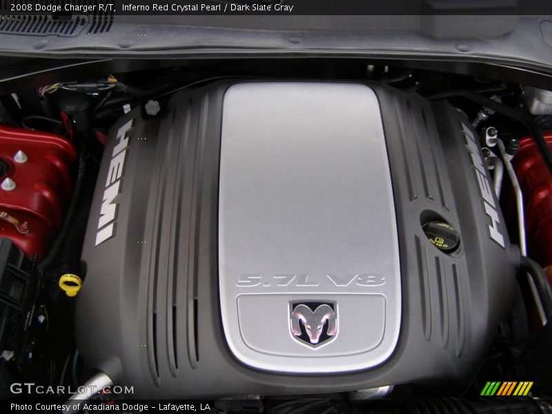 Inferno Red Crystal Pearl / Dark Slate Gray 2008 Dodge Charger R/T