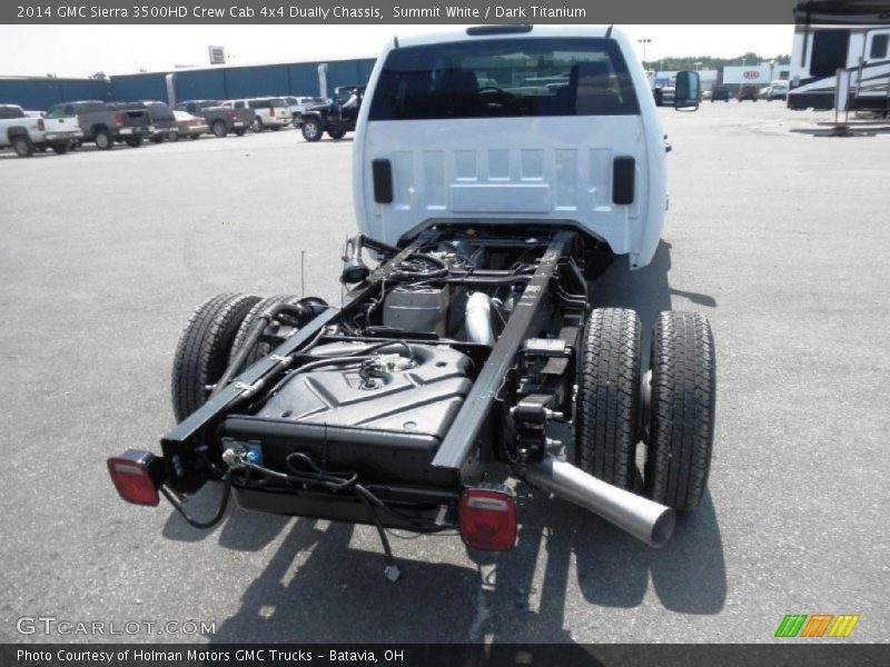  2014 Sierra 3500HD Crew Cab 4x4 Dually Chassis Summit White