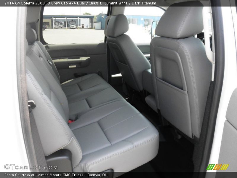 Summit White / Dark Titanium 2014 GMC Sierra 3500HD Crew Cab 4x4 Dually Chassis
