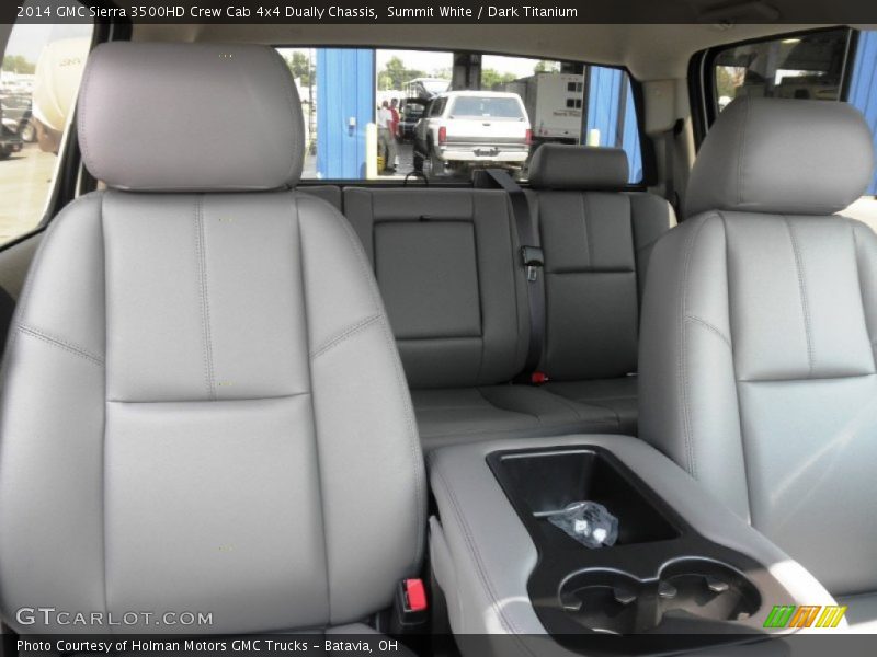 Summit White / Dark Titanium 2014 GMC Sierra 3500HD Crew Cab 4x4 Dually Chassis