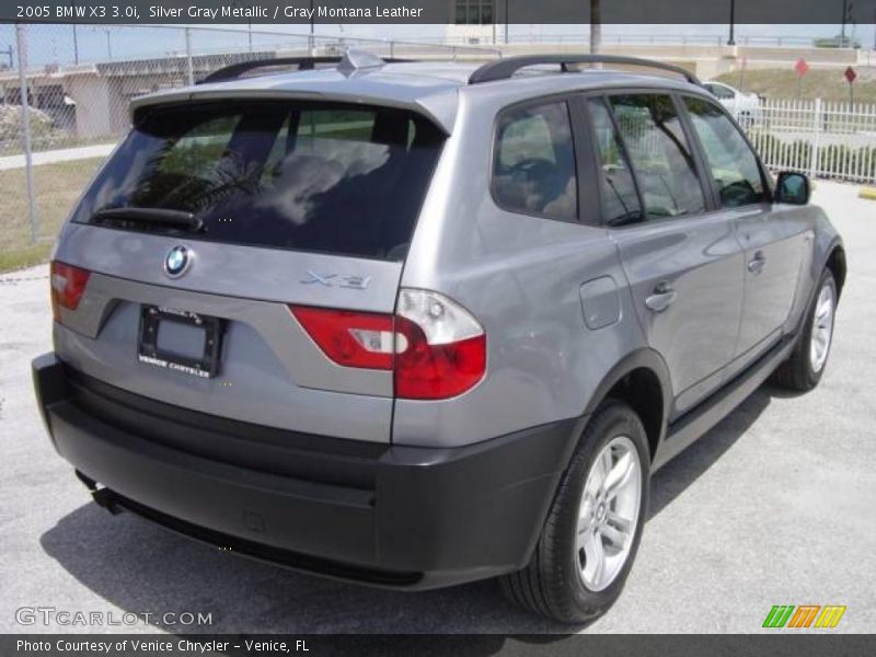 Silver Gray Metallic / Gray Montana Leather 2005 BMW X3 3.0i