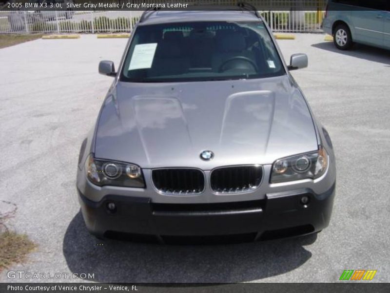 Silver Gray Metallic / Gray Montana Leather 2005 BMW X3 3.0i