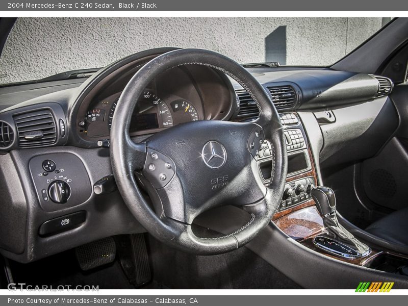 Black / Black 2004 Mercedes-Benz C 240 Sedan