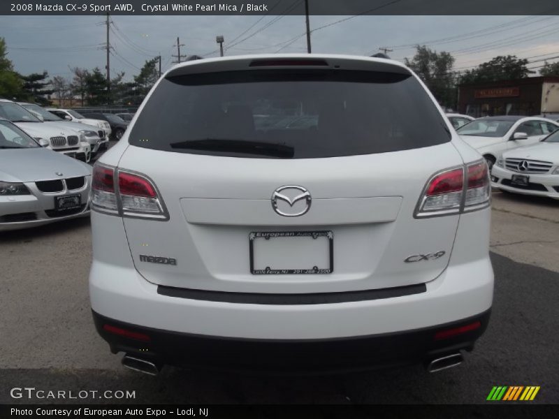 Crystal White Pearl Mica / Black 2008 Mazda CX-9 Sport AWD