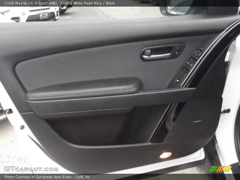Crystal White Pearl Mica / Black 2008 Mazda CX-9 Sport AWD