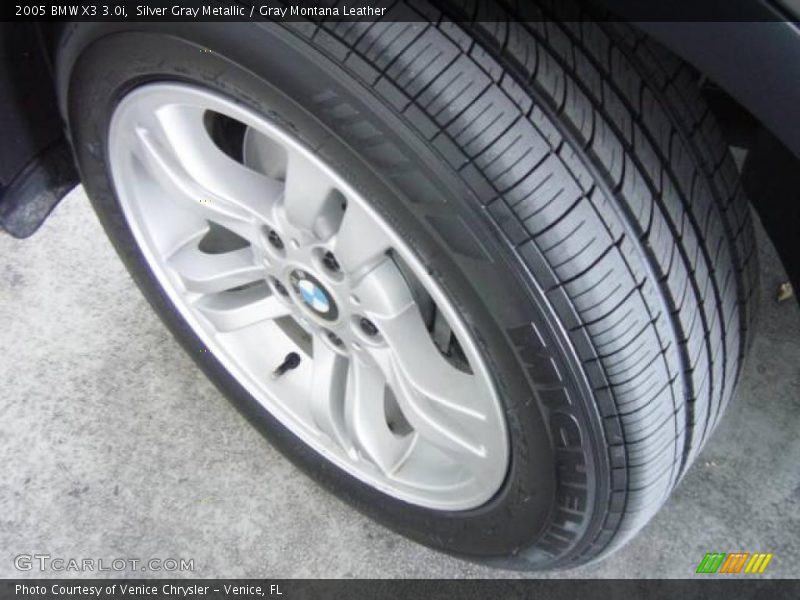 Silver Gray Metallic / Gray Montana Leather 2005 BMW X3 3.0i