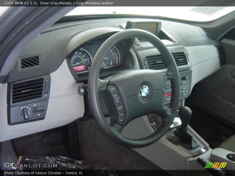 Silver Gray Metallic / Gray Montana Leather 2005 BMW X3 3.0i