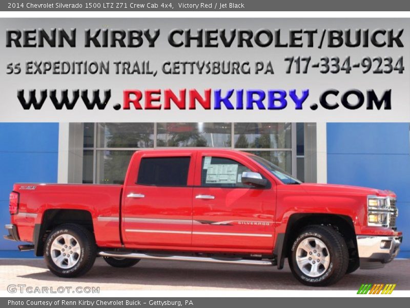 Victory Red / Jet Black 2014 Chevrolet Silverado 1500 LTZ Z71 Crew Cab 4x4