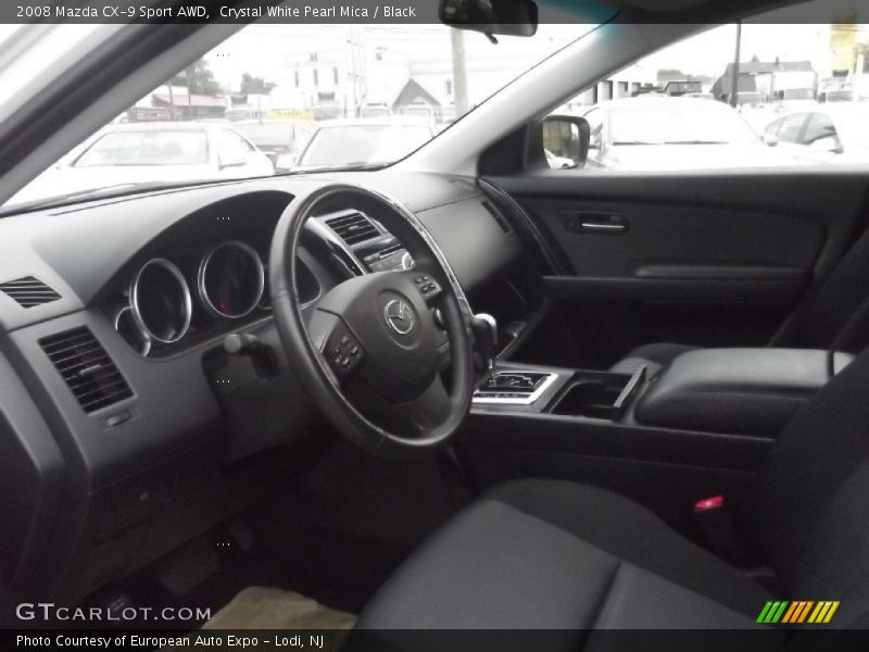 Crystal White Pearl Mica / Black 2008 Mazda CX-9 Sport AWD