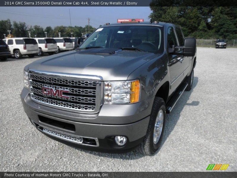 Steel Gray Metallic / Ebony 2014 GMC Sierra 3500HD Denali Crew Cab 4x4