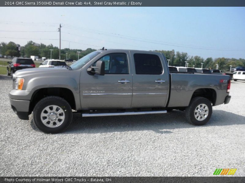Steel Gray Metallic / Ebony 2014 GMC Sierra 3500HD Denali Crew Cab 4x4
