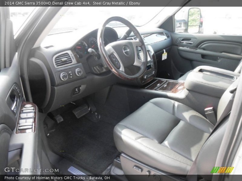 Ebony Interior - 2014 Sierra 3500HD Denali Crew Cab 4x4 