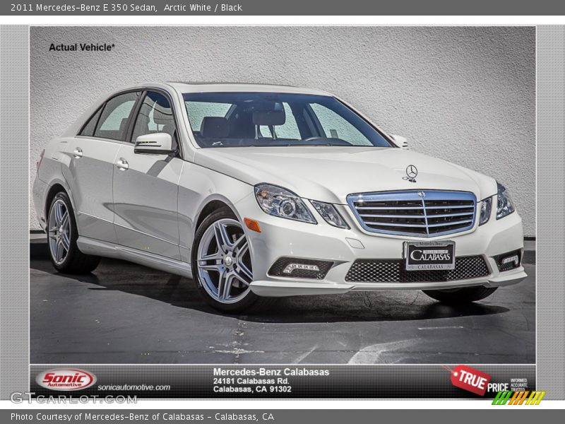 Arctic White / Black 2011 Mercedes-Benz E 350 Sedan