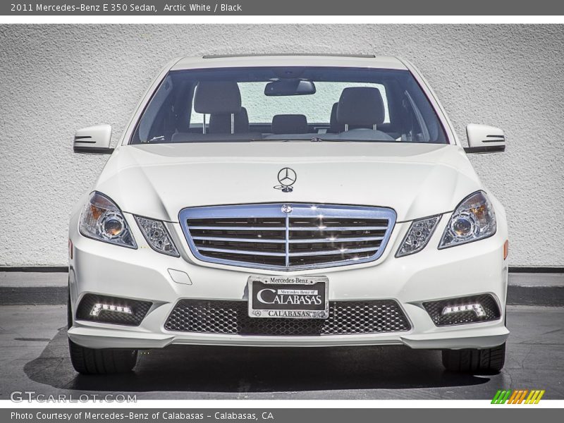 Arctic White / Black 2011 Mercedes-Benz E 350 Sedan