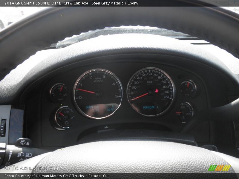 Steel Gray Metallic / Ebony 2014 GMC Sierra 3500HD Denali Crew Cab 4x4