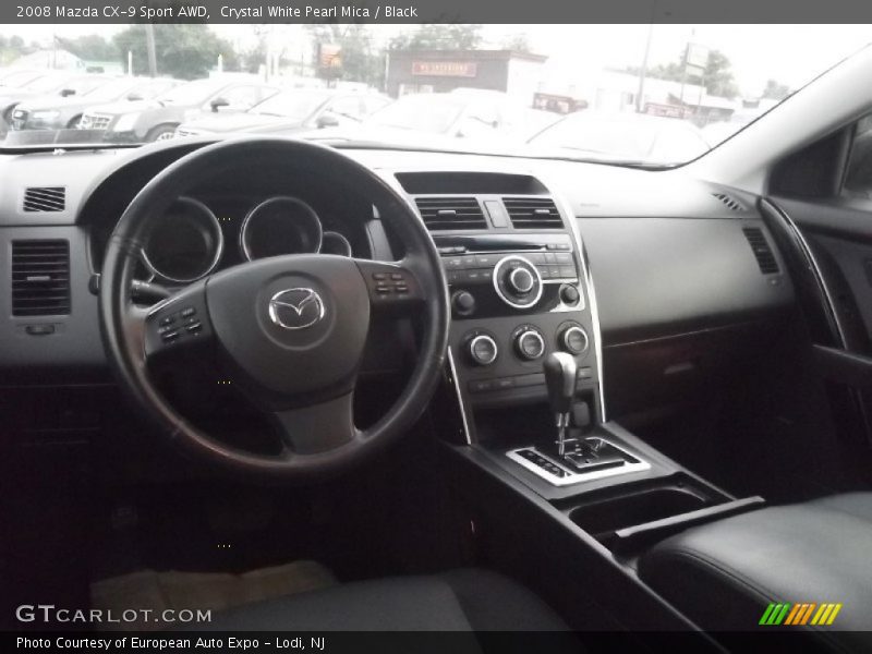 Crystal White Pearl Mica / Black 2008 Mazda CX-9 Sport AWD