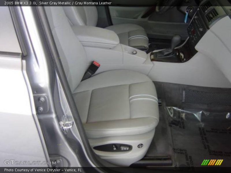 Silver Gray Metallic / Gray Montana Leather 2005 BMW X3 3.0i
