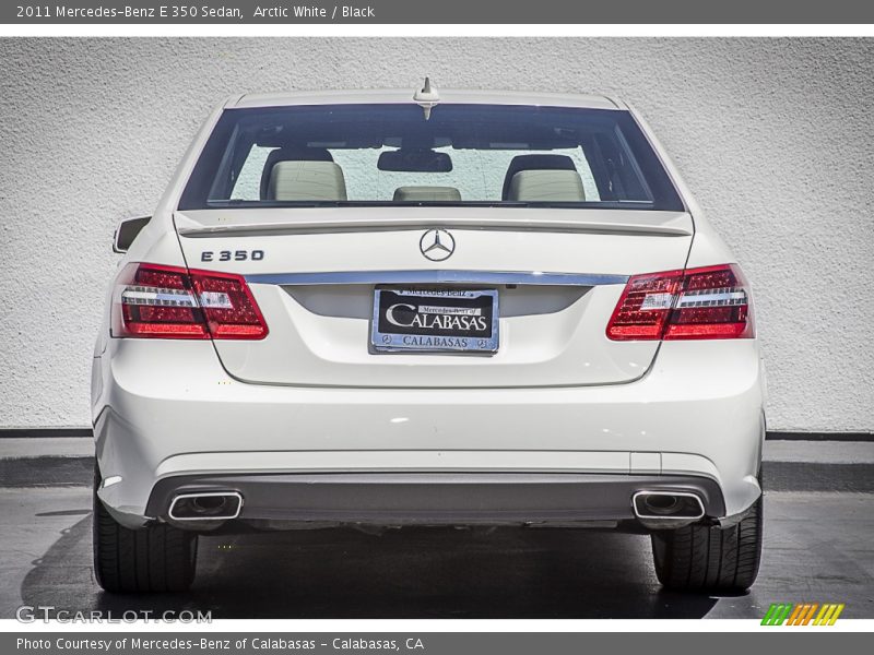 Arctic White / Black 2011 Mercedes-Benz E 350 Sedan