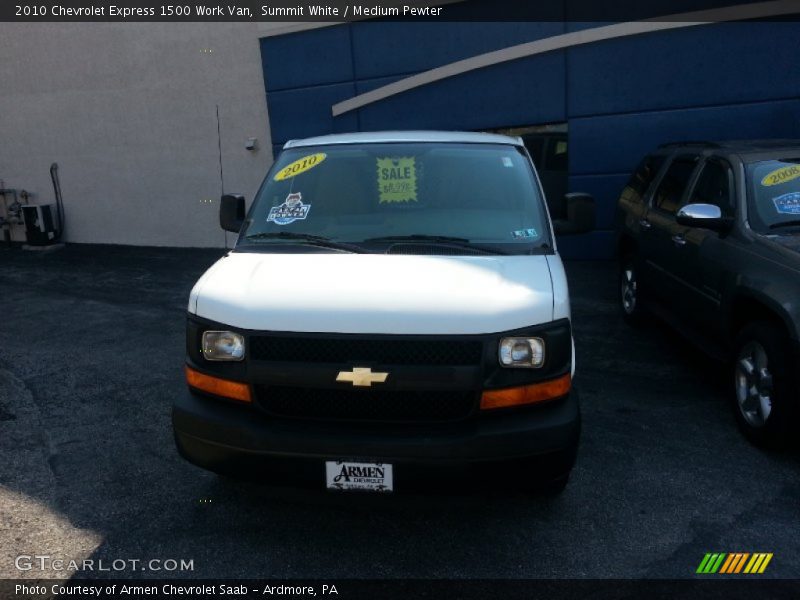 Summit White / Medium Pewter 2010 Chevrolet Express 1500 Work Van