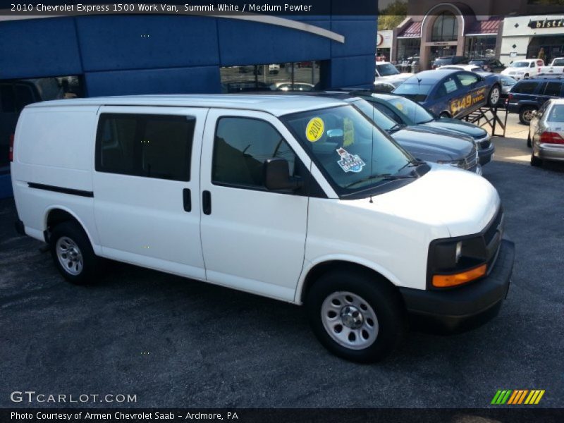 Summit White / Medium Pewter 2010 Chevrolet Express 1500 Work Van