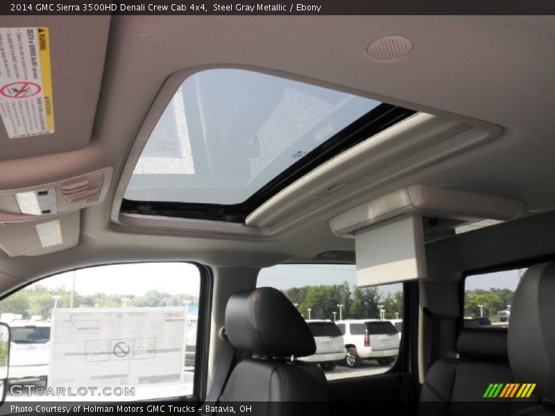 Steel Gray Metallic / Ebony 2014 GMC Sierra 3500HD Denali Crew Cab 4x4