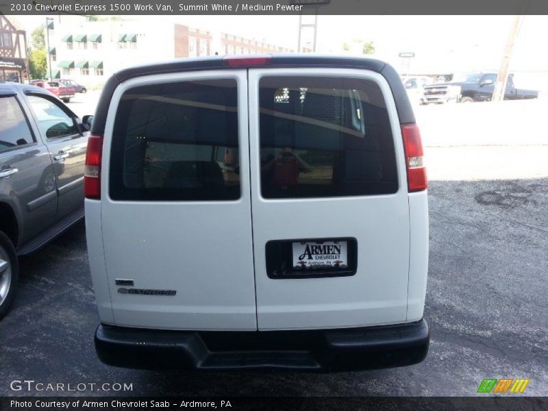 Summit White / Medium Pewter 2010 Chevrolet Express 1500 Work Van