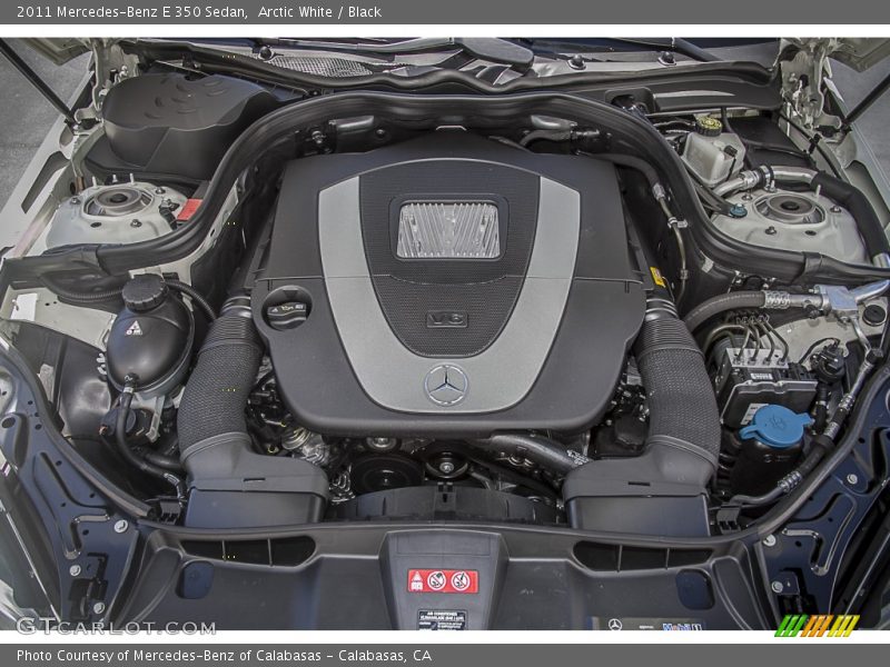 Arctic White / Black 2011 Mercedes-Benz E 350 Sedan