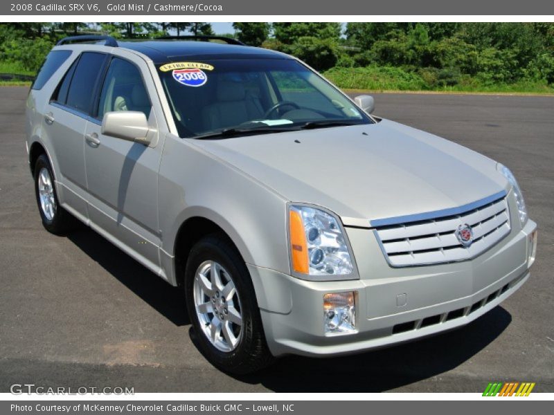 Gold Mist / Cashmere/Cocoa 2008 Cadillac SRX V6