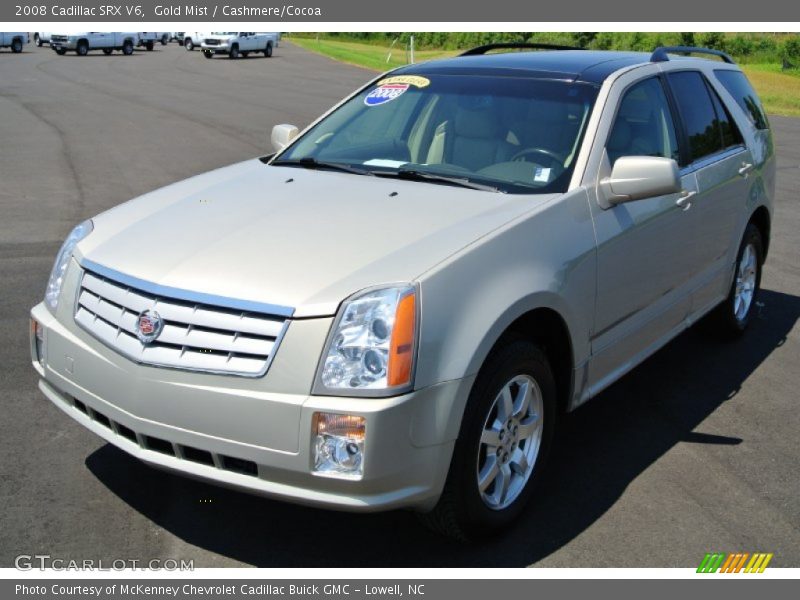 Gold Mist / Cashmere/Cocoa 2008 Cadillac SRX V6