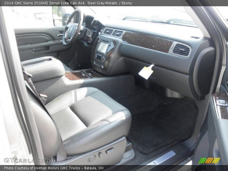 Steel Gray Metallic / Ebony 2014 GMC Sierra 3500HD Denali Crew Cab 4x4