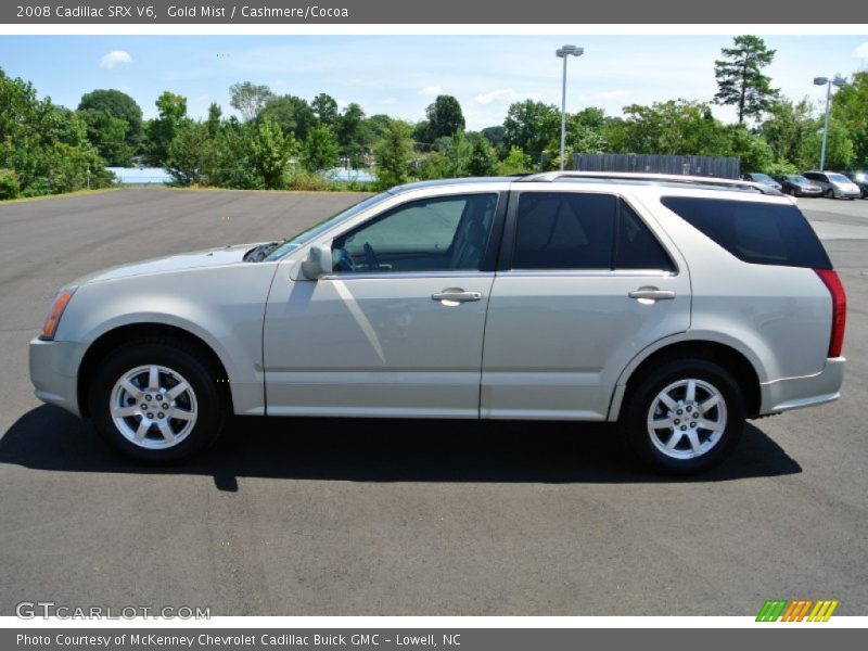 Gold Mist / Cashmere/Cocoa 2008 Cadillac SRX V6