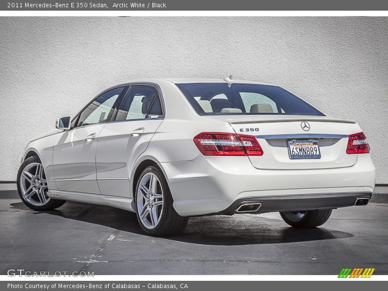 Arctic White / Black 2011 Mercedes-Benz E 350 Sedan