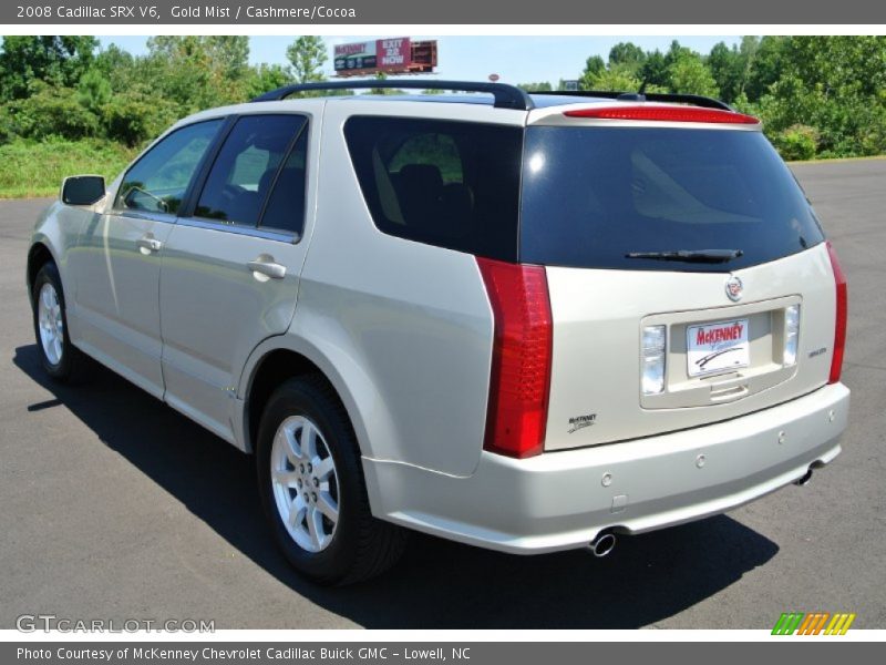 Gold Mist / Cashmere/Cocoa 2008 Cadillac SRX V6