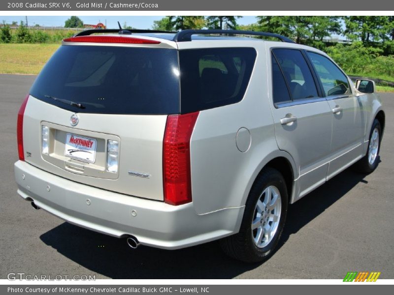 Gold Mist / Cashmere/Cocoa 2008 Cadillac SRX V6