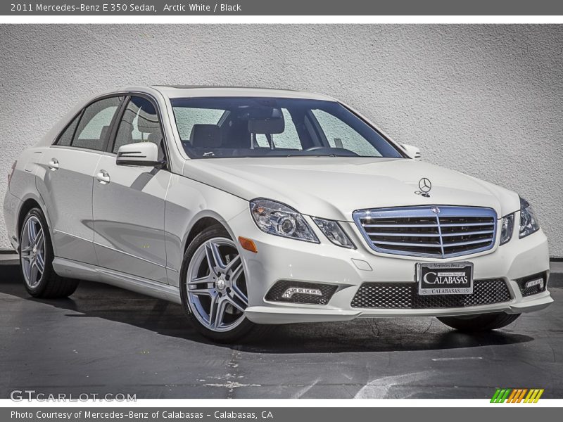 Arctic White / Black 2011 Mercedes-Benz E 350 Sedan