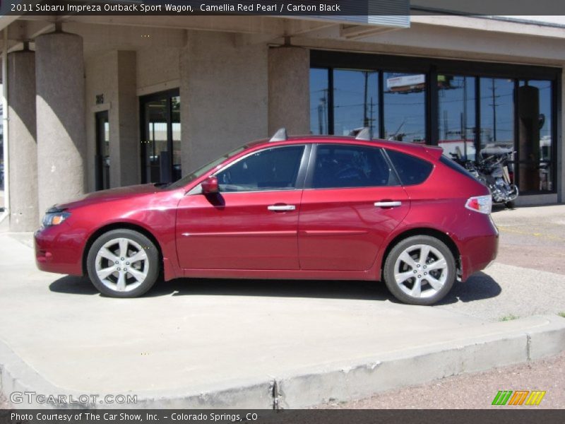 Camellia Red Pearl / Carbon Black 2011 Subaru Impreza Outback Sport Wagon