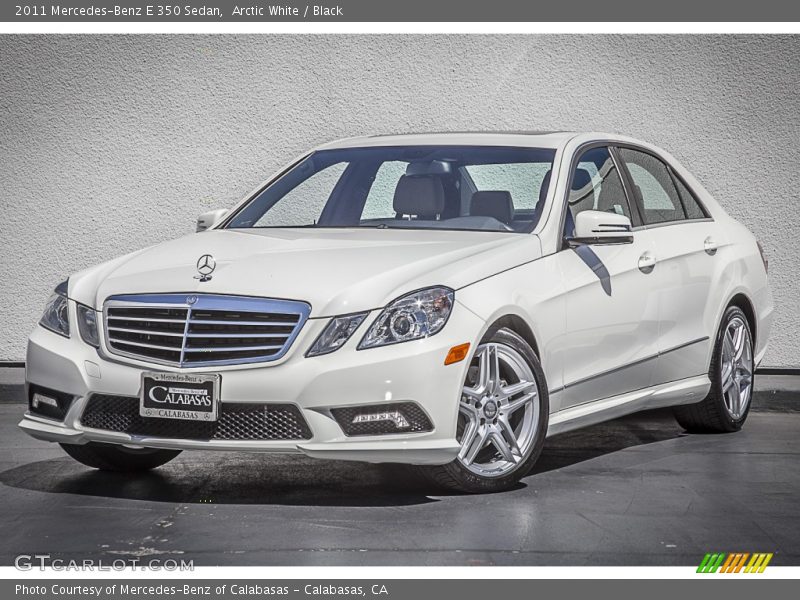 Arctic White / Black 2011 Mercedes-Benz E 350 Sedan