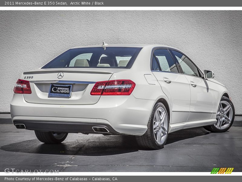 Arctic White / Black 2011 Mercedes-Benz E 350 Sedan