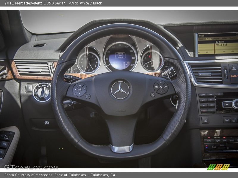 Arctic White / Black 2011 Mercedes-Benz E 350 Sedan