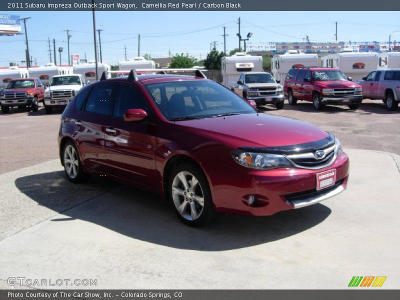 Camellia Red Pearl / Carbon Black 2011 Subaru Impreza Outback Sport Wagon