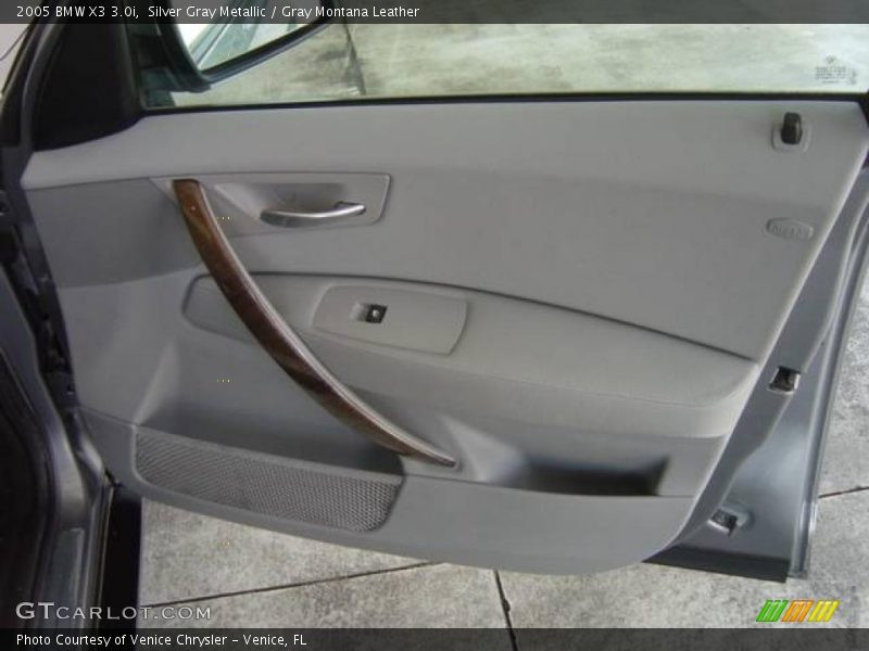 Silver Gray Metallic / Gray Montana Leather 2005 BMW X3 3.0i