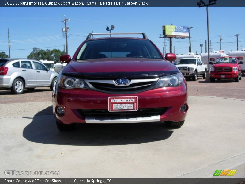 Camellia Red Pearl / Carbon Black 2011 Subaru Impreza Outback Sport Wagon